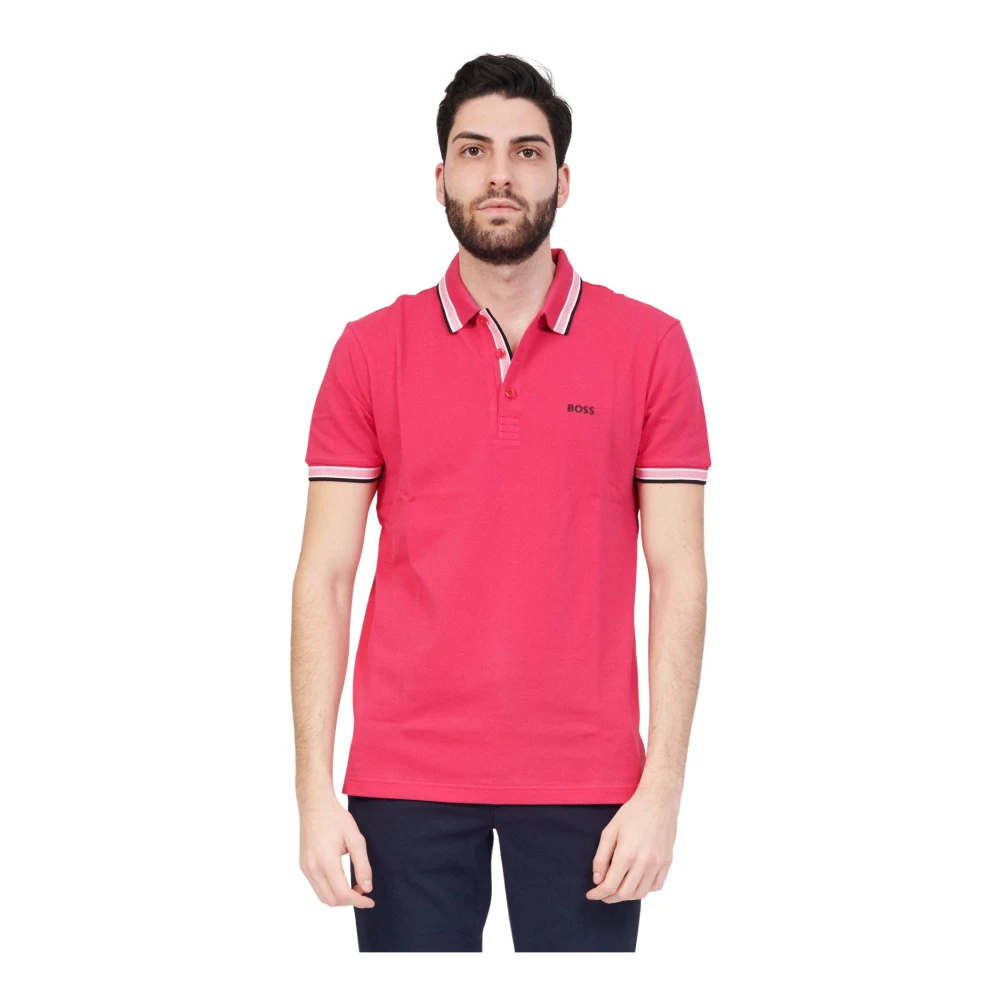 Hugo Boss Polo Shirts Pink, Herr