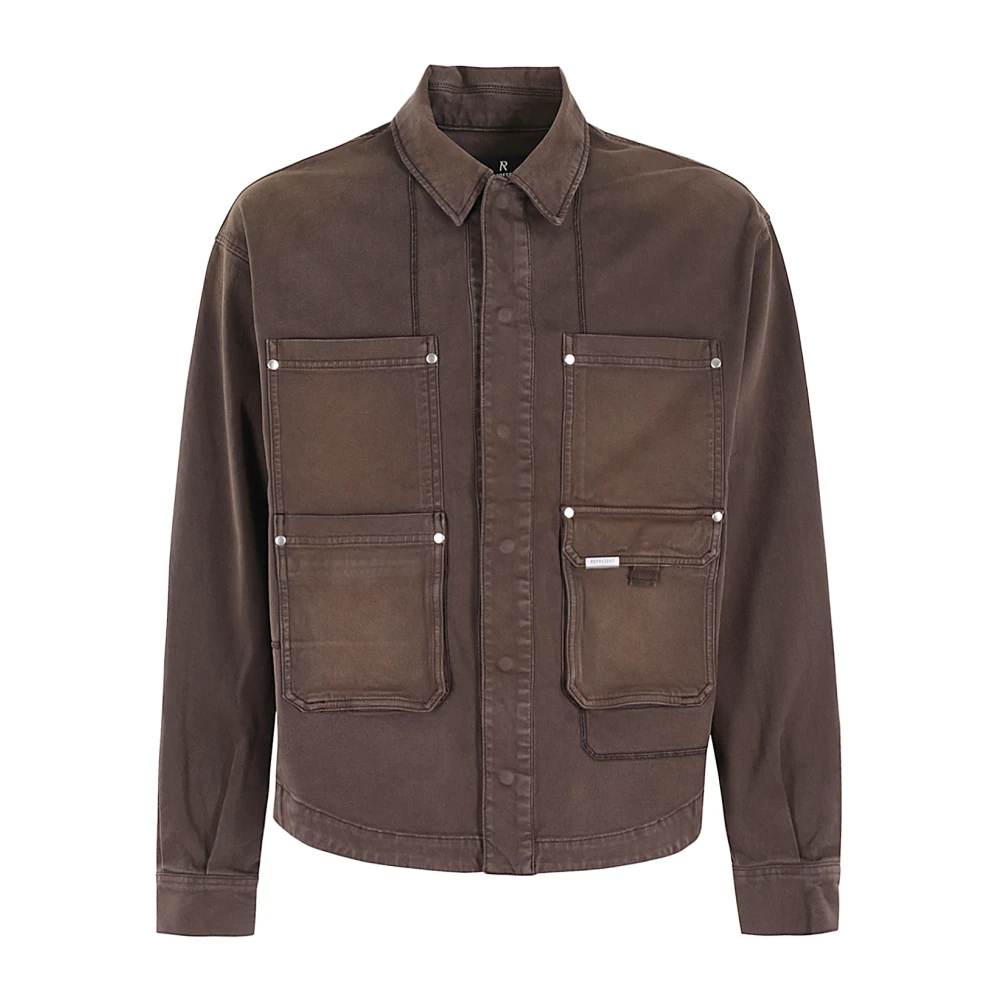 Represent Stijlvolle Workshop Shirt Brown Heren
