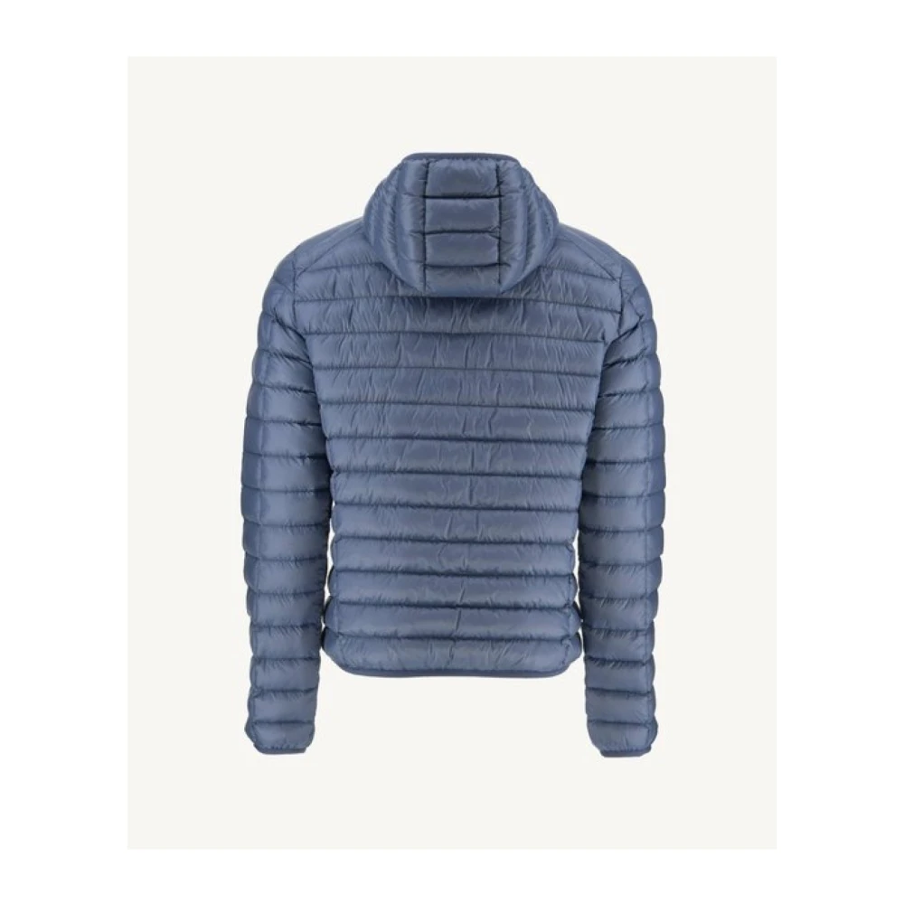 Jott Lichte getailleerde capuchonjas Nico Blue Heren