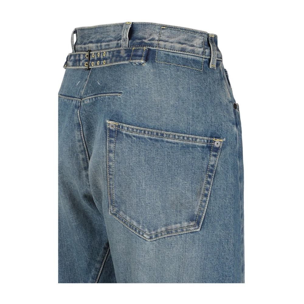 Maison Margiela Lichtblauwe Tapered Denim Jeans Blue Heren