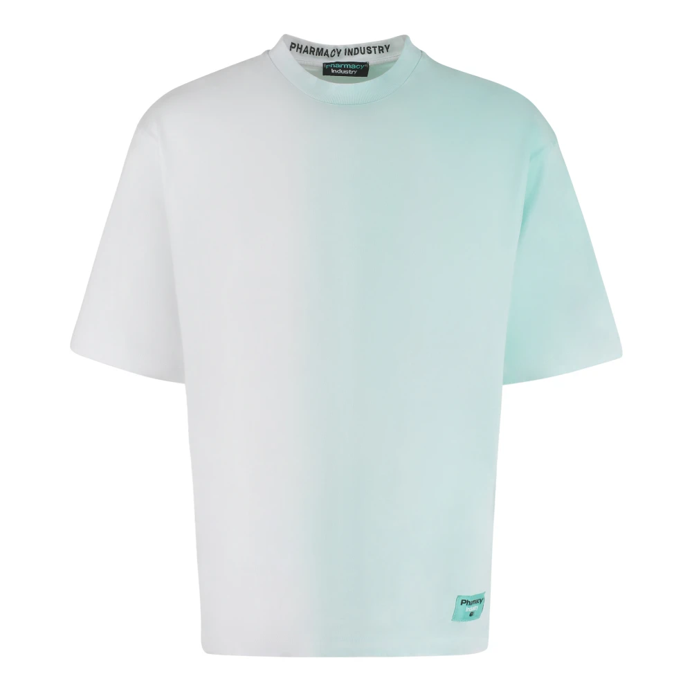 Pharmacy Industry Maxi T-shirt met Ribgekraagd White Heren