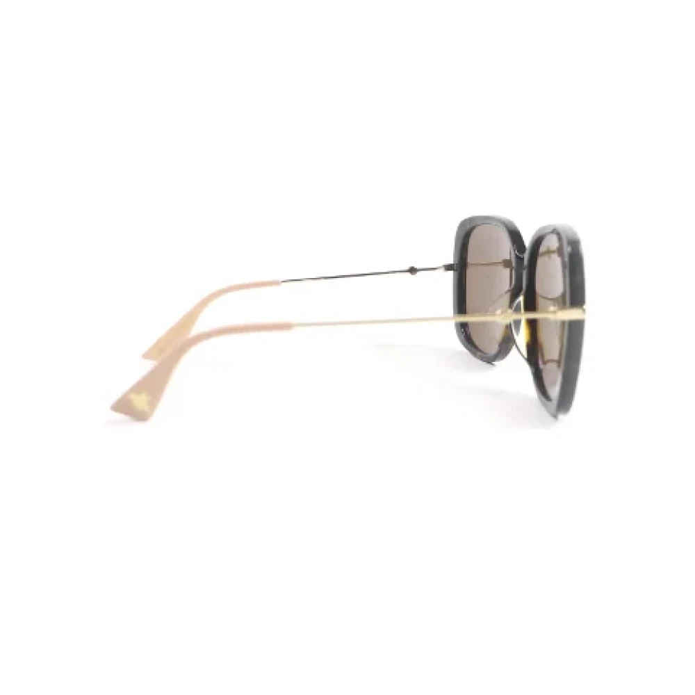 Gucci Vintage Pre-owned Metal sunglasses Brown Dames