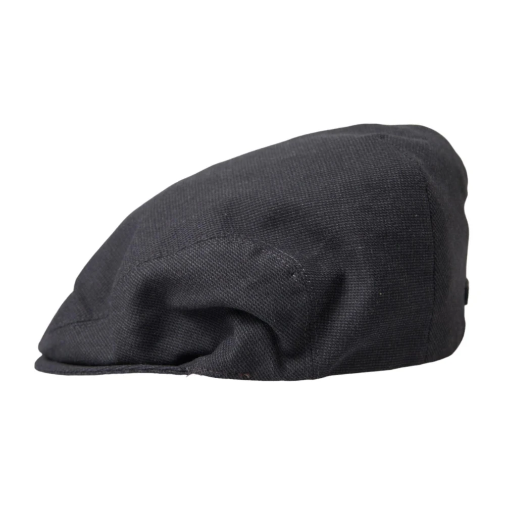 Dolce & Gabbana Grijze Katoenen Newsboy Cap Stijlvol Iconisch Gray Heren