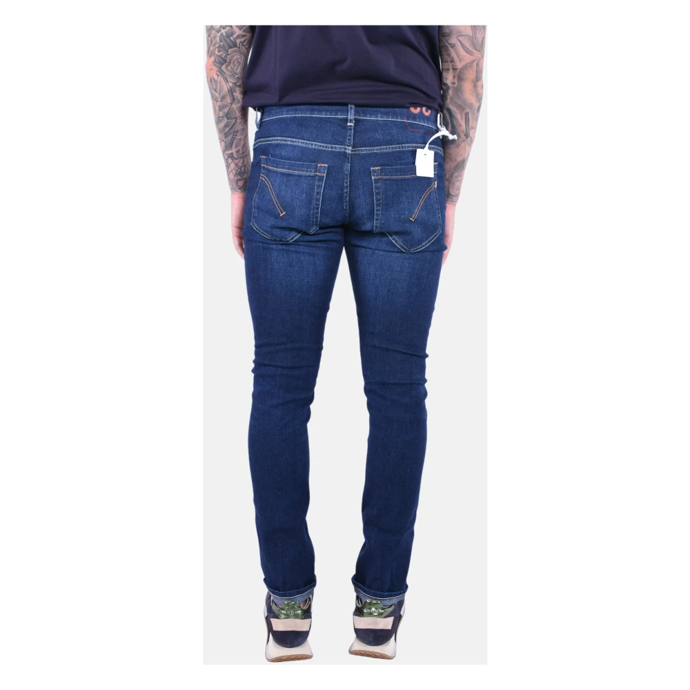 Dondup Skinny Fit Lage Taille Jeans Blue Heren