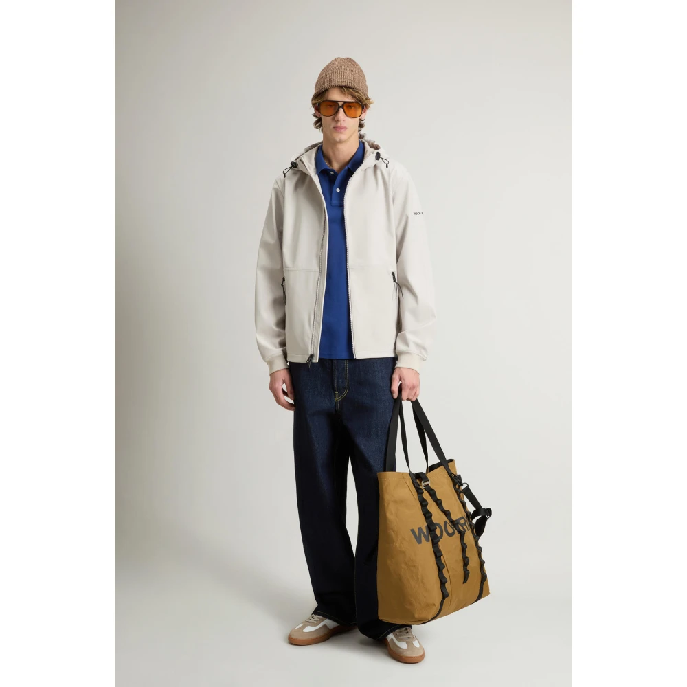 Woolrich Moderne Tech Softshell Outdoor Jas Gray Heren