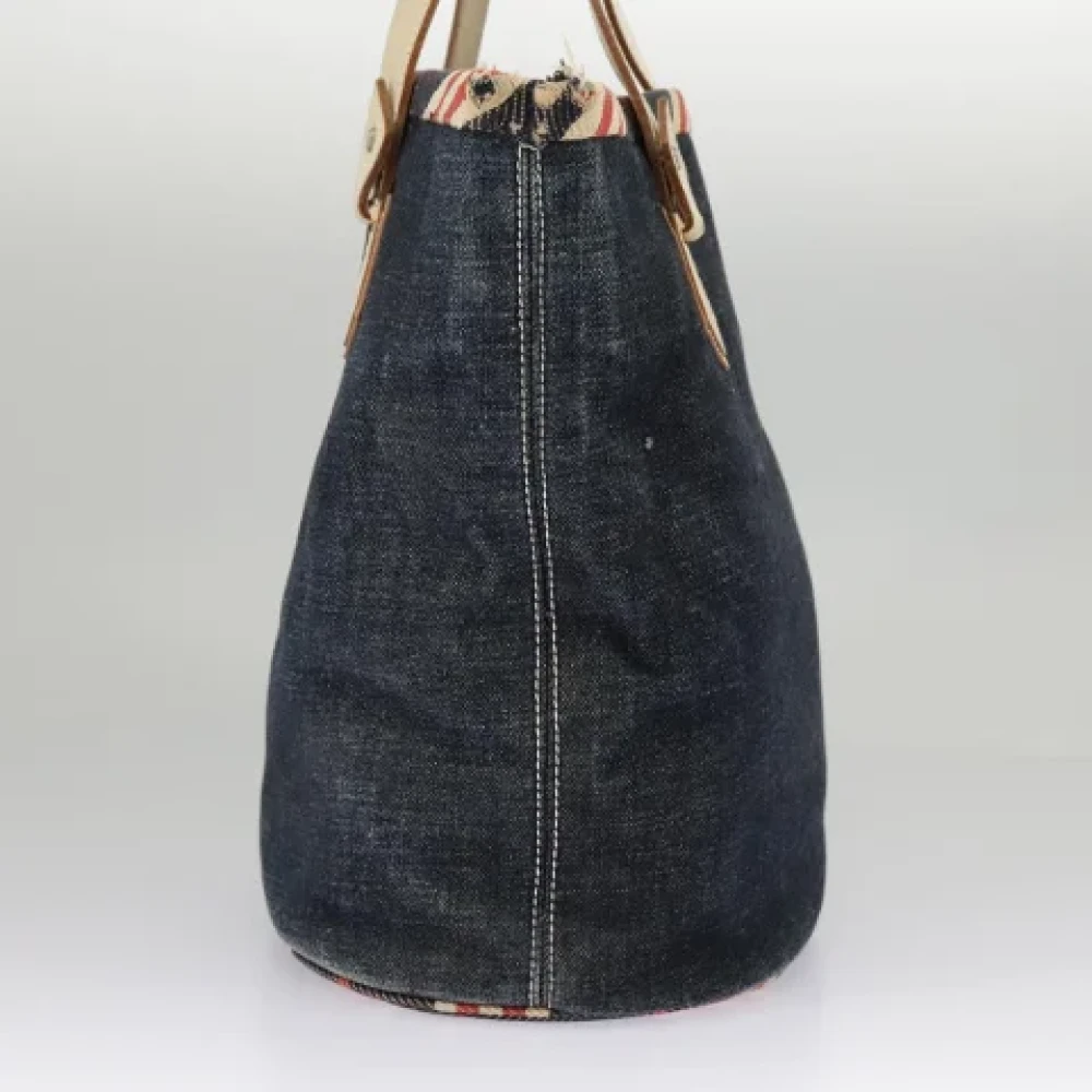 Burberry Vintage Pre-owned Canvas handbags Blue Dames