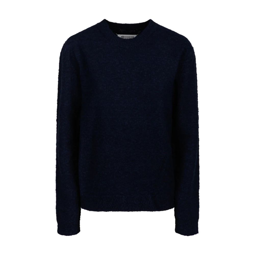 Maison Margiela Navy Blue Nostalgische Trui Blue Dames