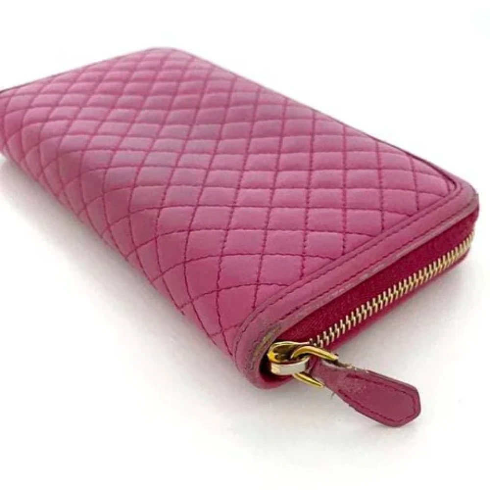 Prada Vintage Pre-owned Leather wallets Pink Dames