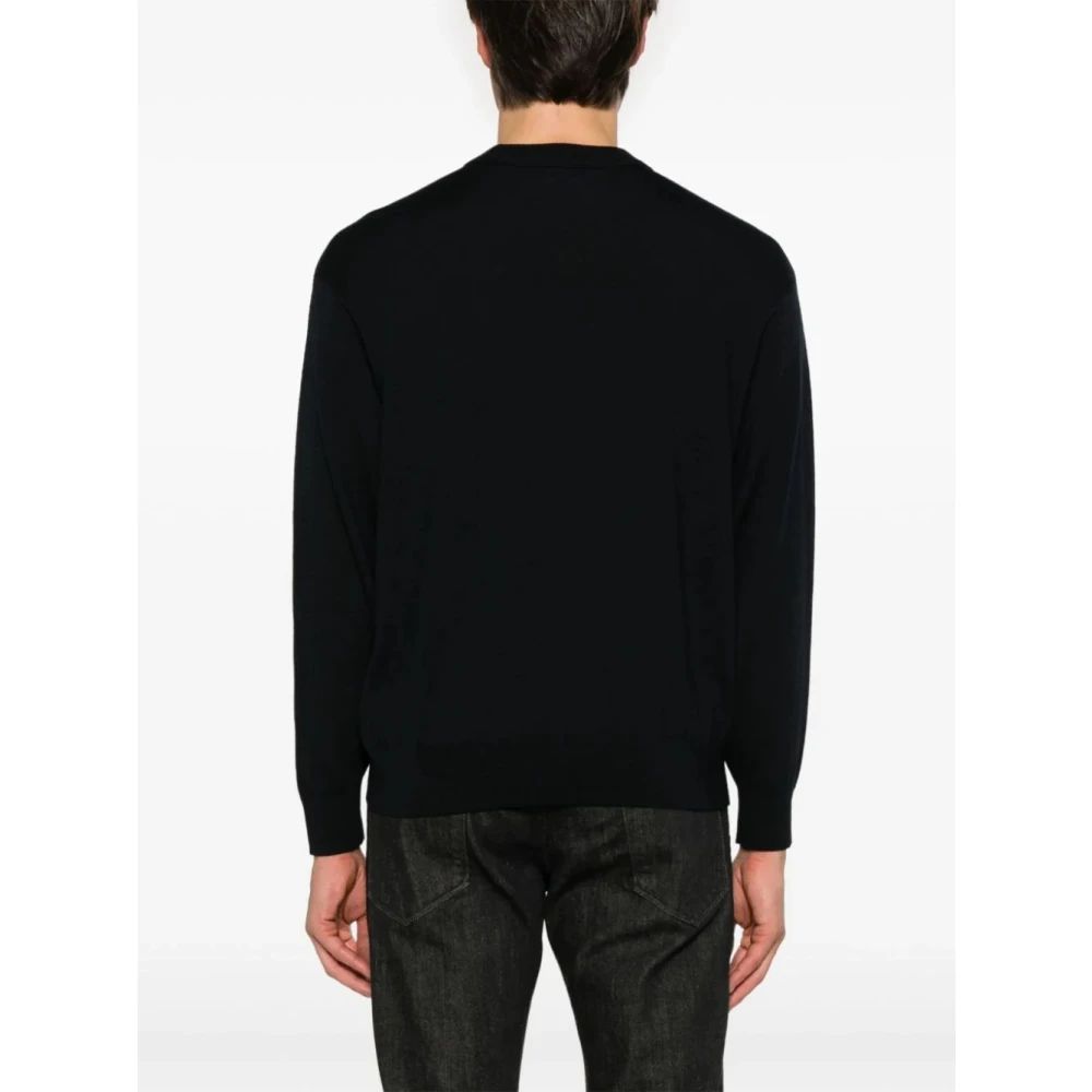Emporio Armani Stijlvolle Gebreide Trui Pullover Blue Heren