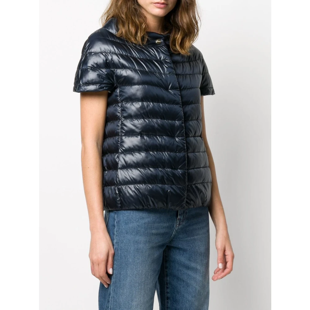 Herno Blauwe Piumino Donsjas voor Dames Blue Dames