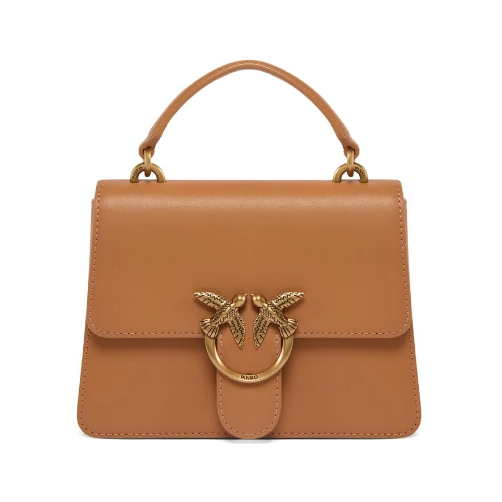 Pinko Love Birds Bruine Schoudertas Brown Dames