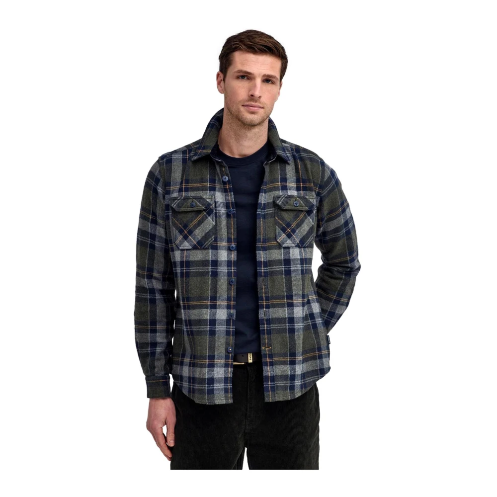 Barbour Snowcap Fitted Shirt Olive Multicolor Heren
