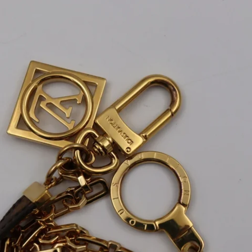 Louis Vuitton Vintage Pre-owned Leather key-holders Yellow Dames