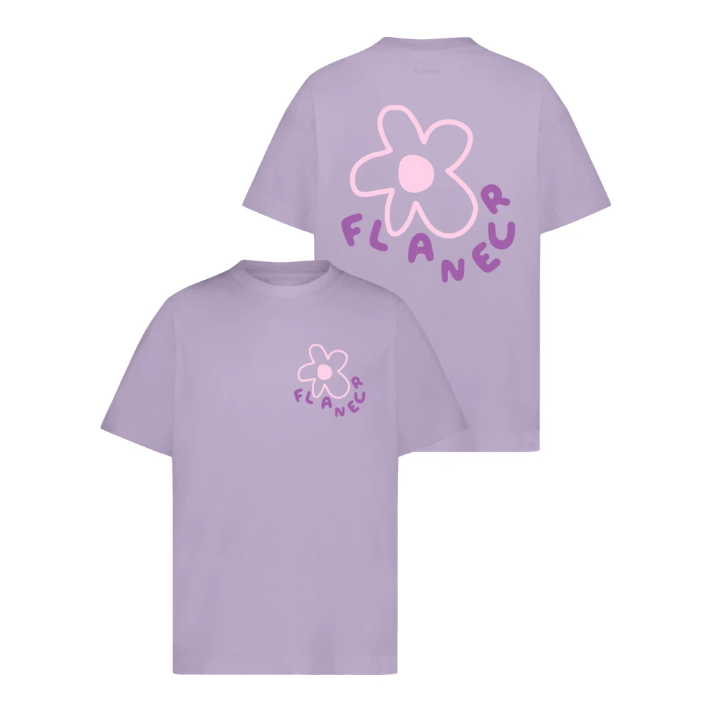 Flâneur Bloesem T-shirt voor heren Purple Heren