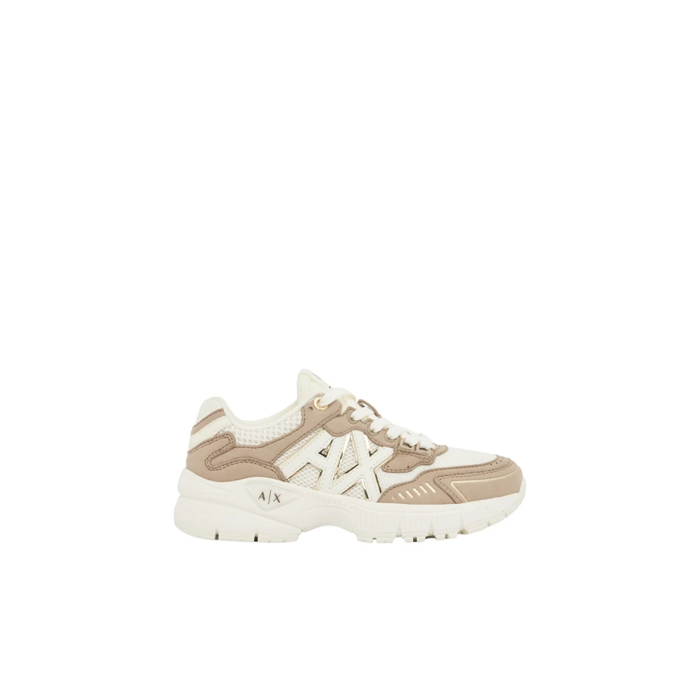 Armani Exchange Armani Exchange Sneakers Dames Schoenen Beige