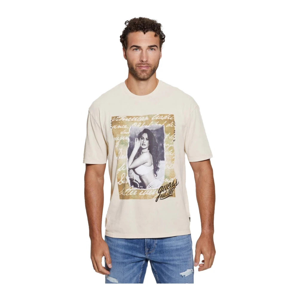 Guess - Tops > T-Shirts - Beige - Guess - Modalova