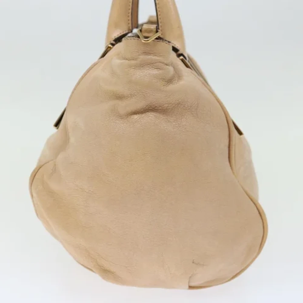 Chloé Pre-owned Leather handbags Beige Dames
