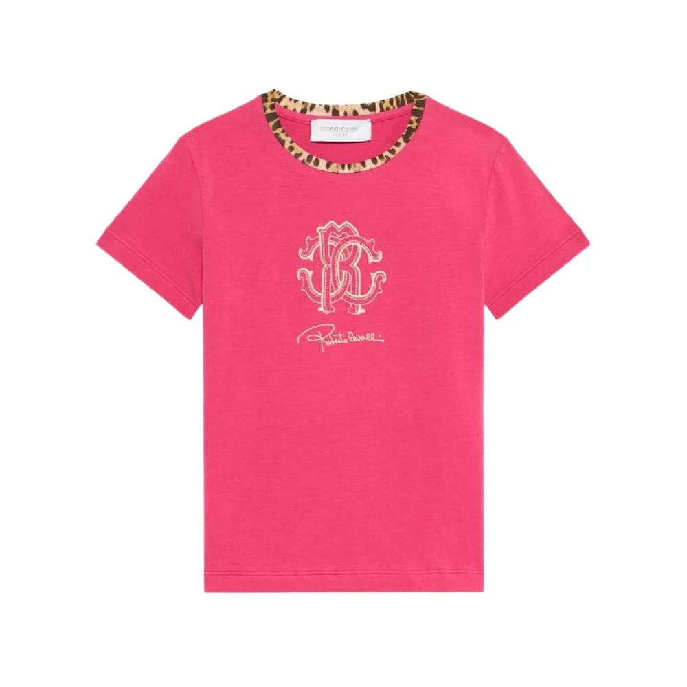 Roberto Cavalli Girls Pink Kids Short Sleeve T-Shirts, 6 Y, Florentine Sensation Tee