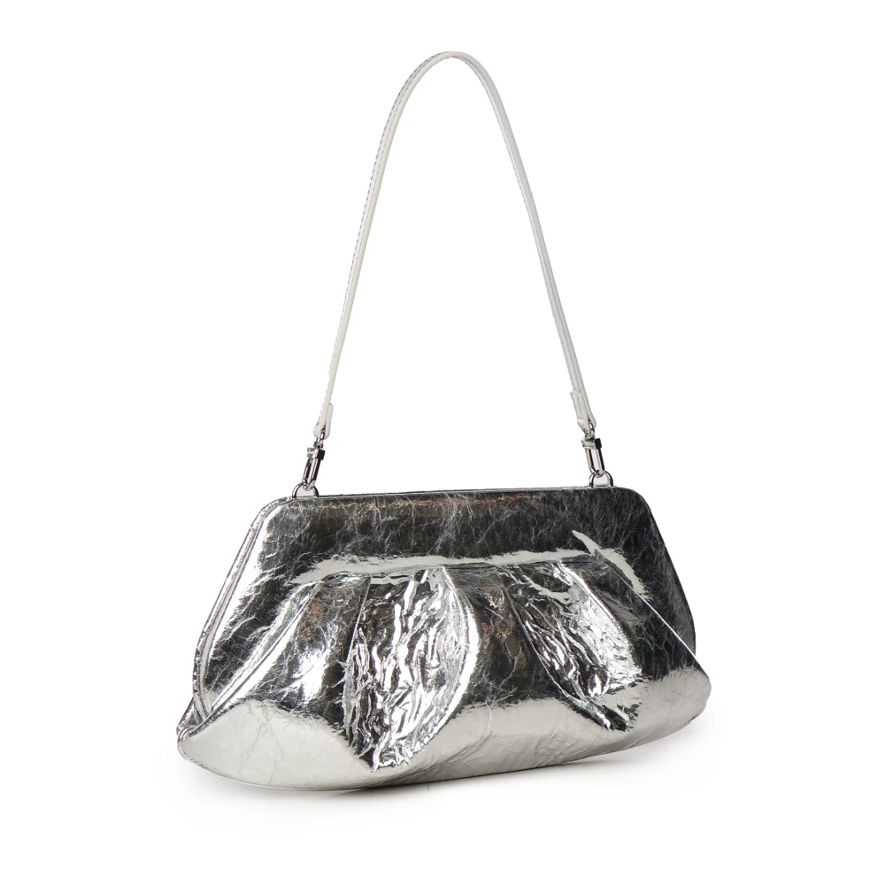 THEMOIRè Zilveren Schoudertas met Magneetsluiting Gray Dames