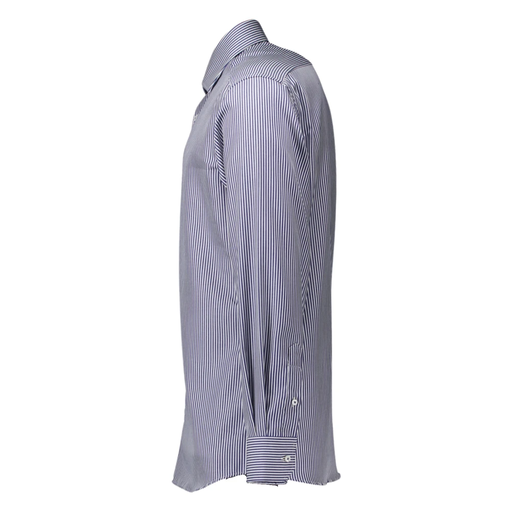 Eterna Donkerblauw Overhemd Lange Mouw Blue Heren