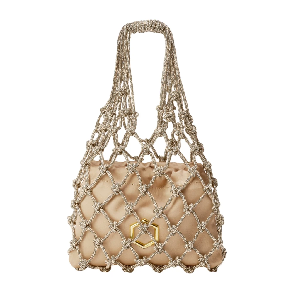 Hibourama Iconische Carrie Mini Tas in Golden Shadow Yellow Dames