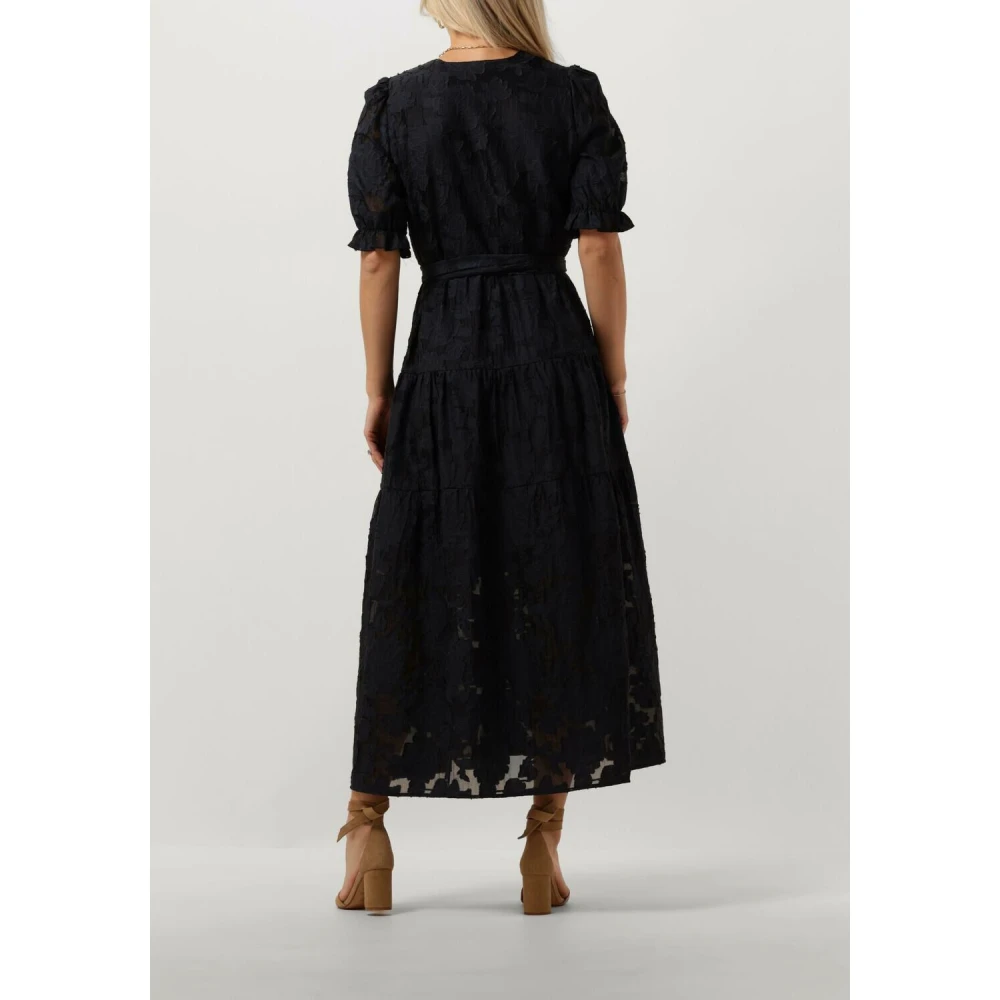 Selected Femme Midi Jurk Enkellengte Blue Dames