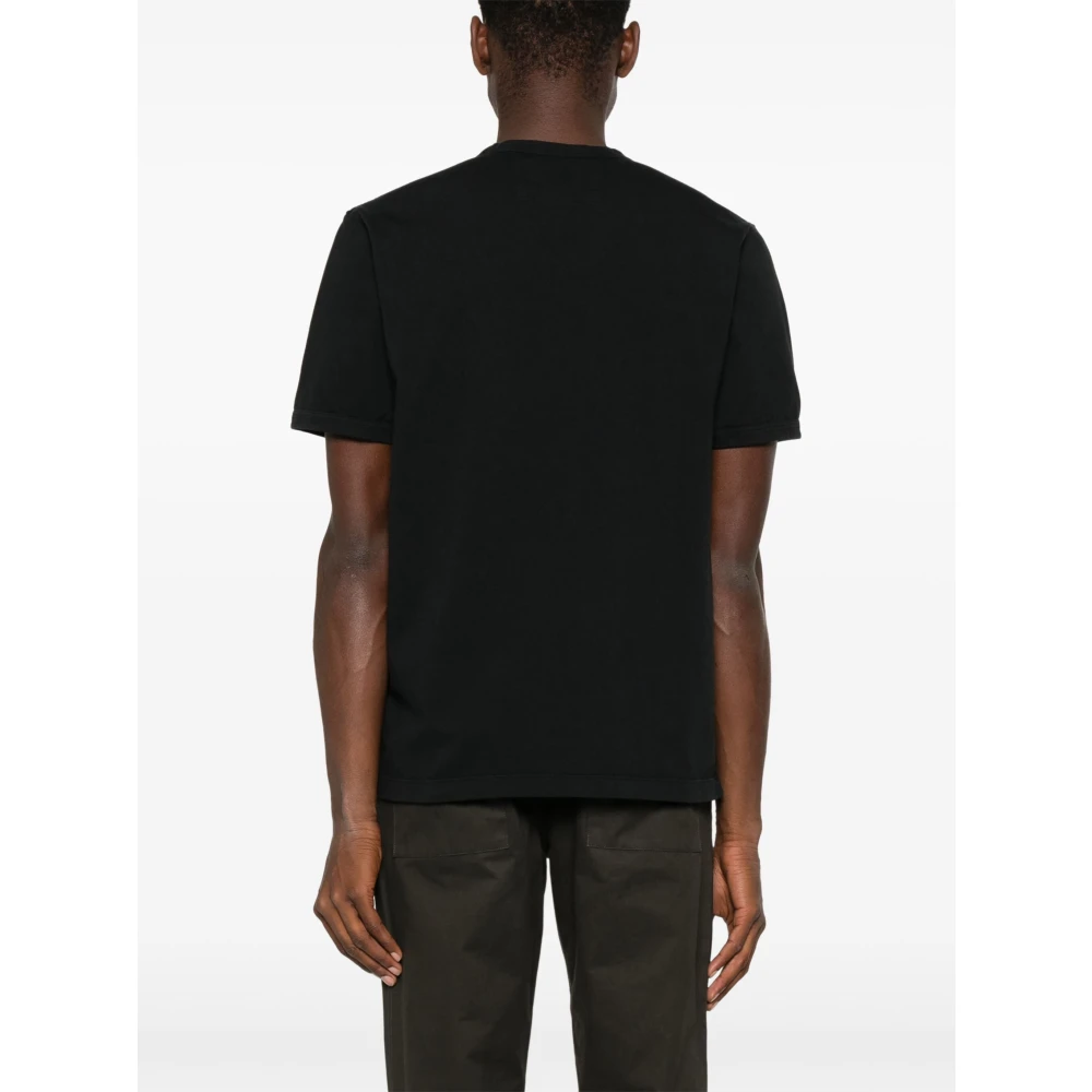 C.P. Company Zwarte Jersey Korte Mouw T-shirt Black Heren