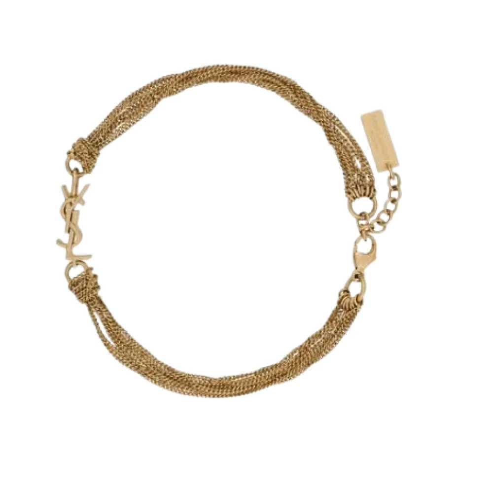 Saint Laurent Women's Yellow Cassandre Tassel Bracelet - Bracelets - One Size - Accessories