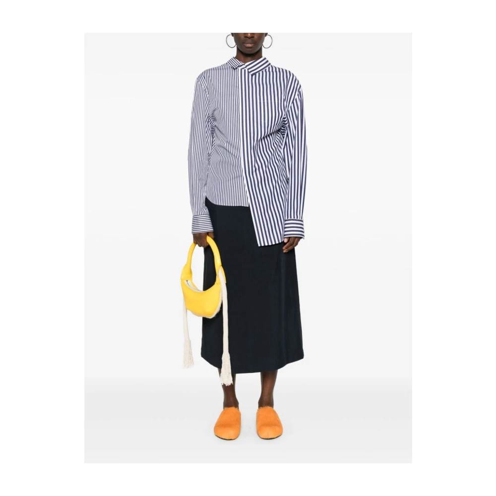 Sacai Blauw Bengal Streep Overhemd Blue Dames
