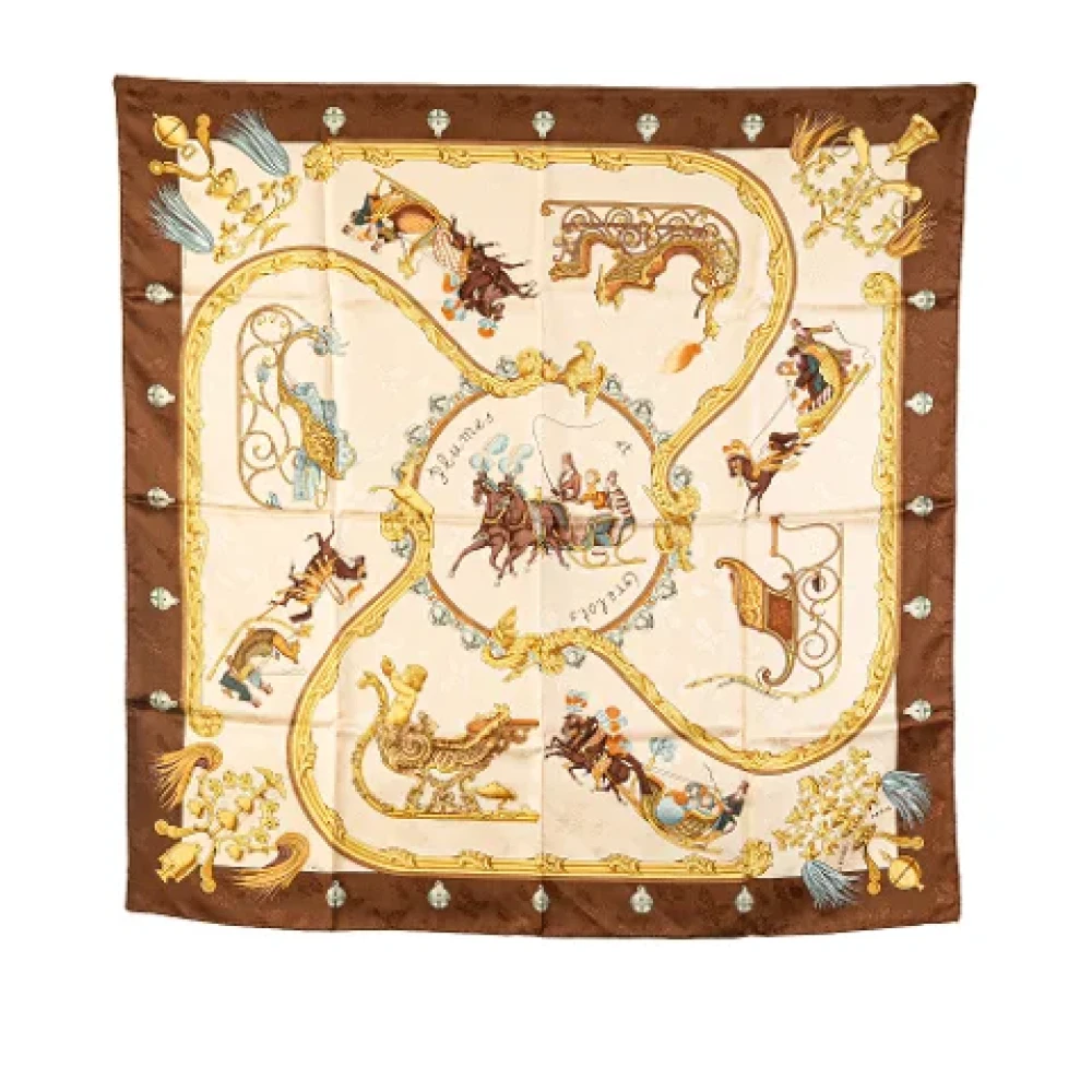 Pre-owned > Pre-owned Accessories > Pre-owned Scarves - - Hermès Vintage - Modalova