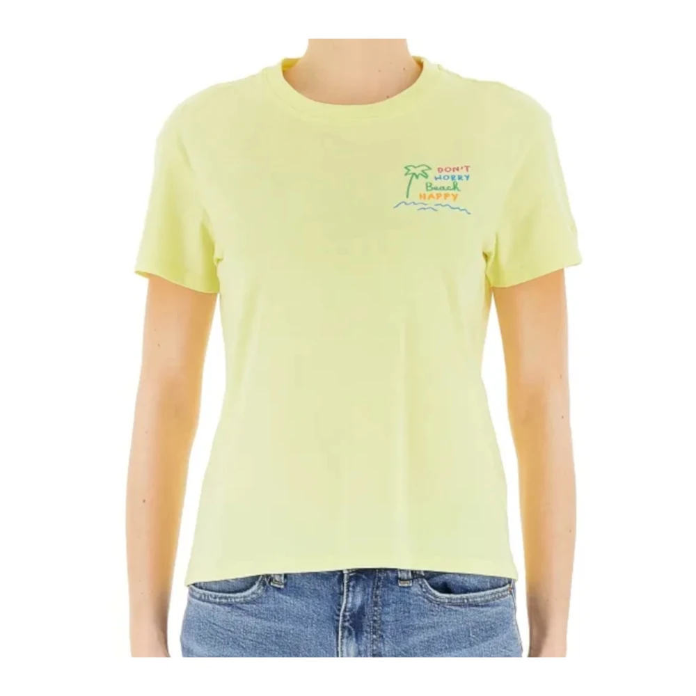 MC2 Saint Barth Gele T-shirts en Polos Emilie Yellow Dames