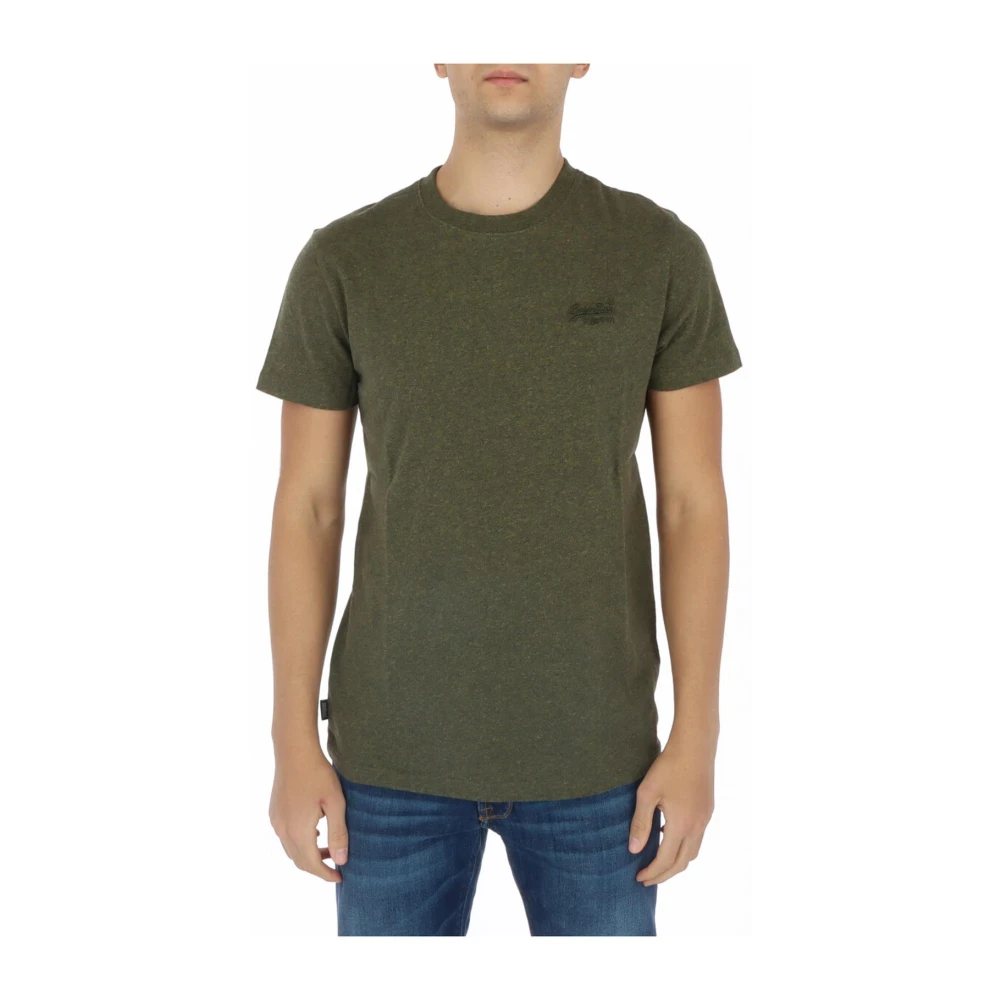 Superdry T-Shirts Green Heren