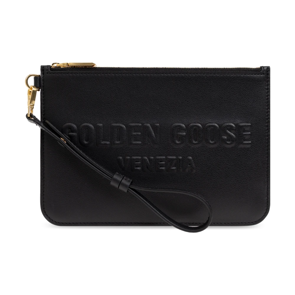Golden Goose Handtas met logo Black Dames