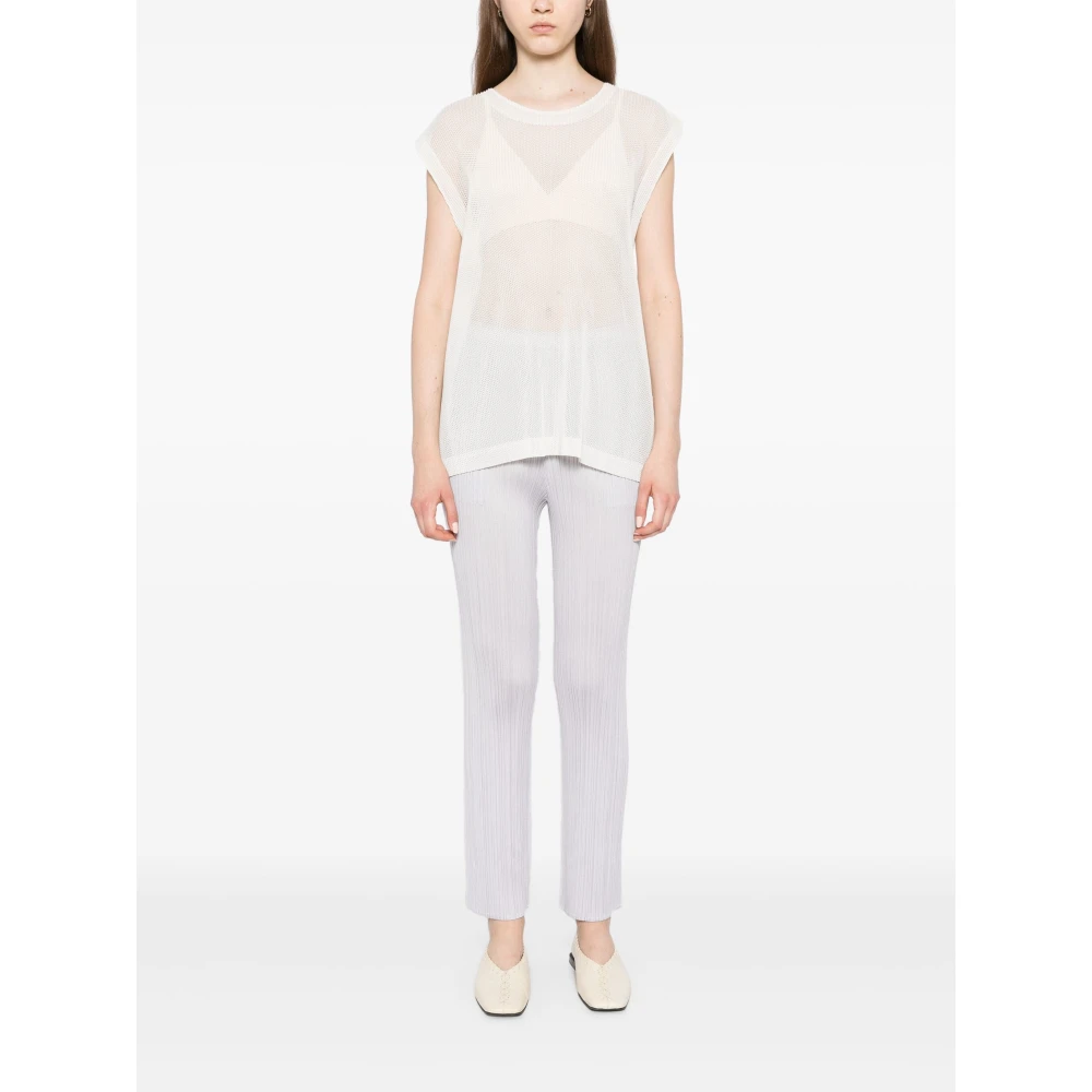 Issey Miyake Stijlvolle Broeken voor Mannen en Vrouwen Gray Dames