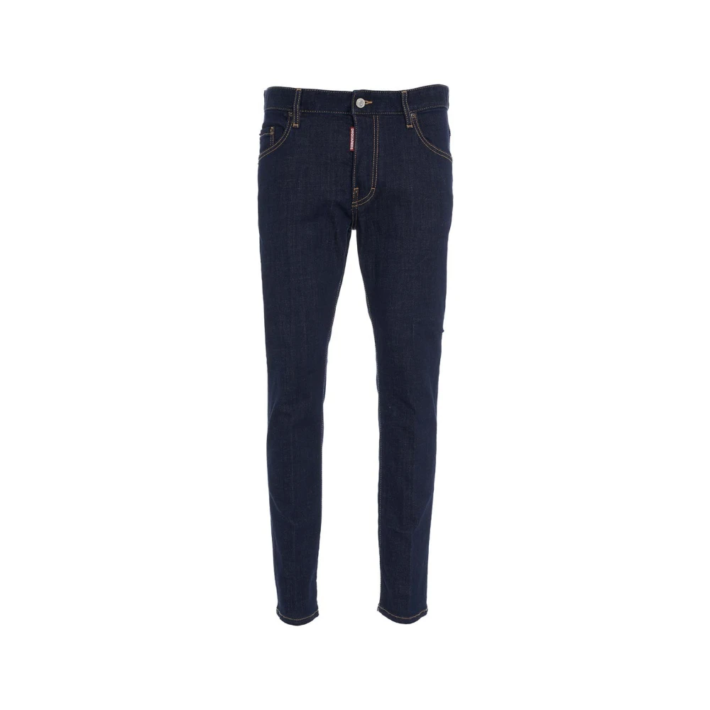 Dsquared2 Slim-Fit Navy Blue Denim Jeans Blue Heren