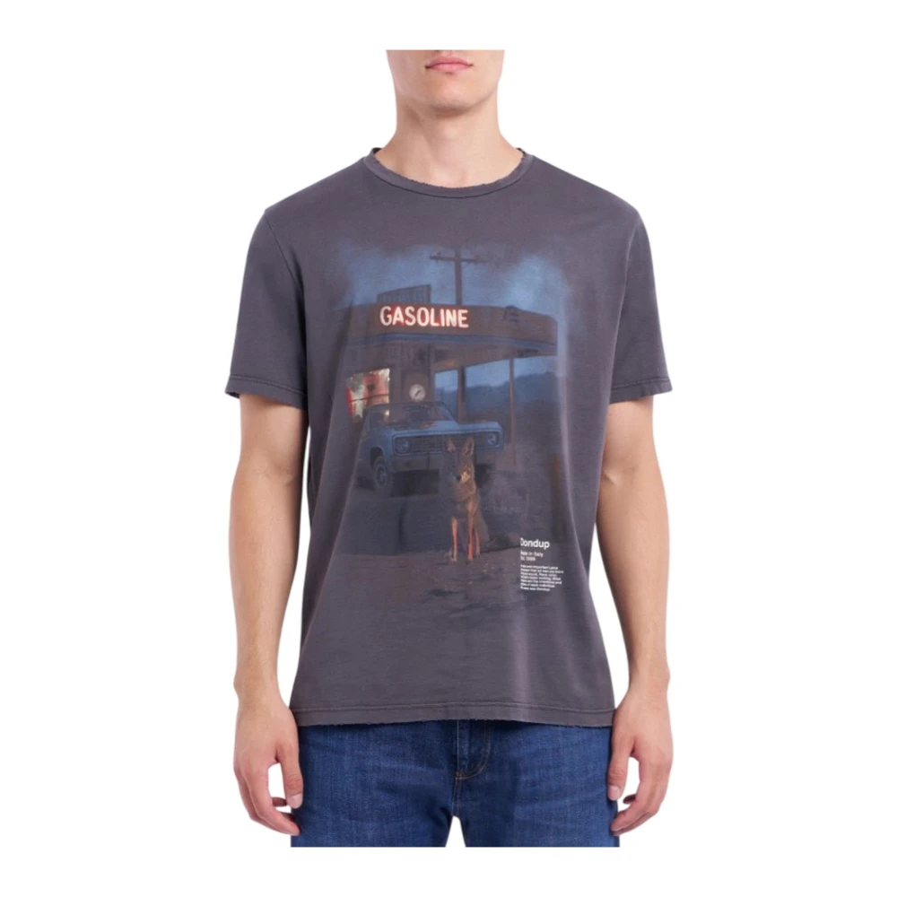 Dondup Hombre Multicolor - Camiseta Extragrande De Cuello Redondo - Tops - 2XL