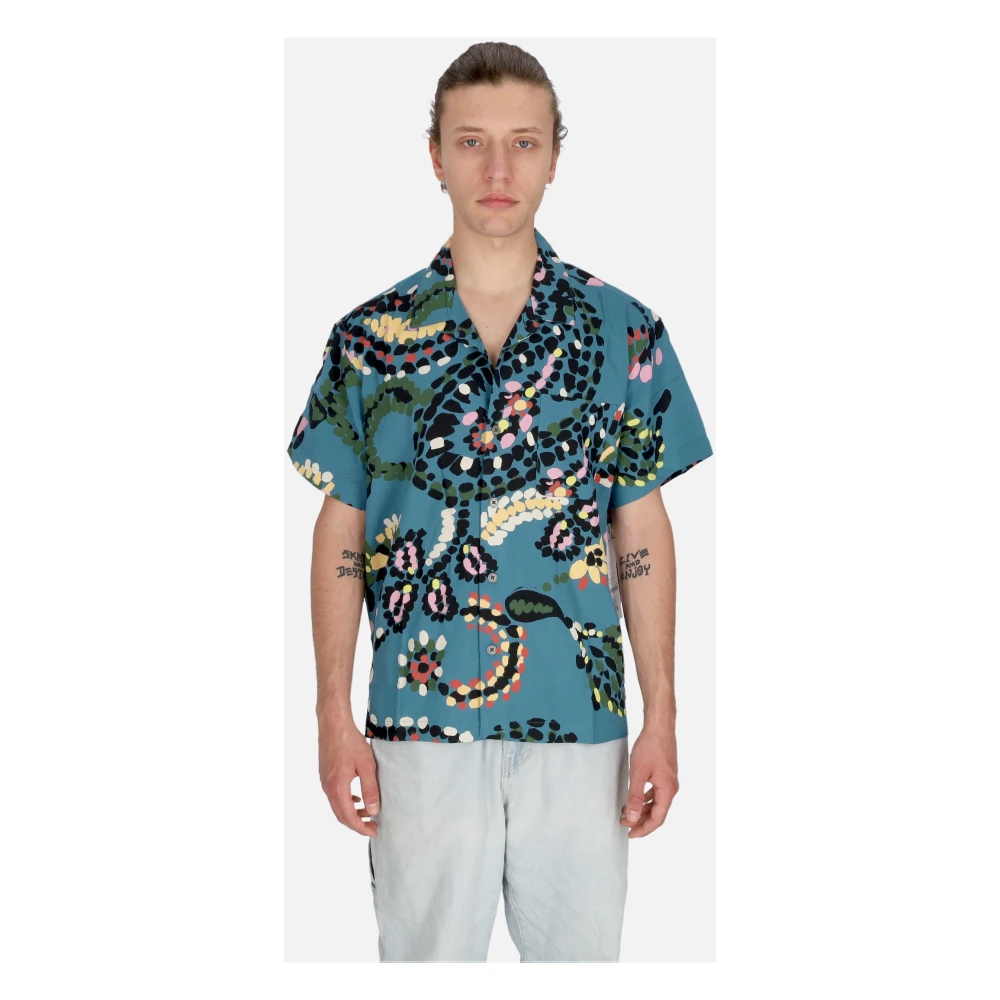 Obey Paisley Dots Dragon Fly Geweven Shirt Multicolor Heren