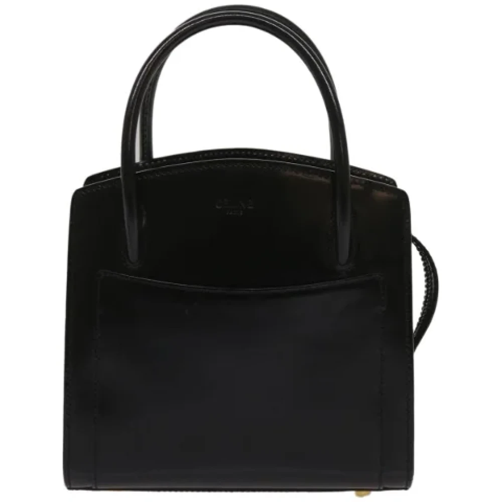 Celine Vintage Pre-owned Leather celine-bags Black Dames