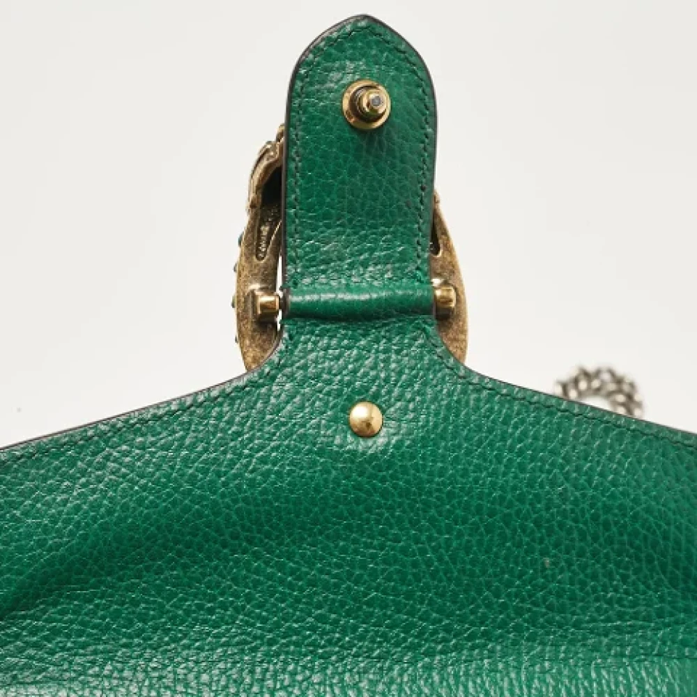 Gucci Vintage Pre-owned Leather gucci-bags Green Dames