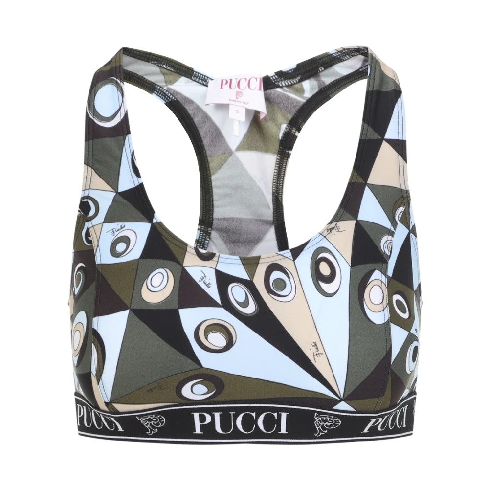 Pucci Multicolor Occhi Sports Bra - Female - Bras - Xs - Underwear