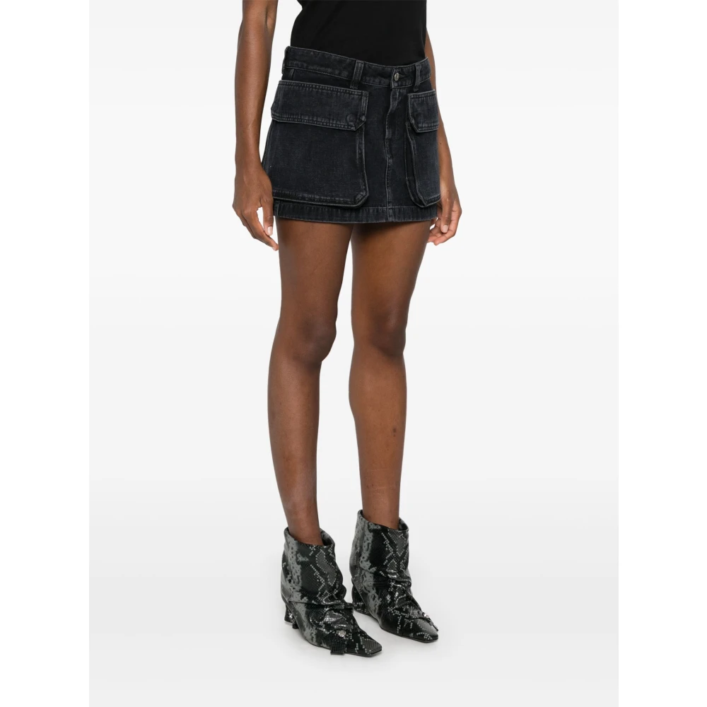 Diesel Zwarte Rok met Zakken Black Dames