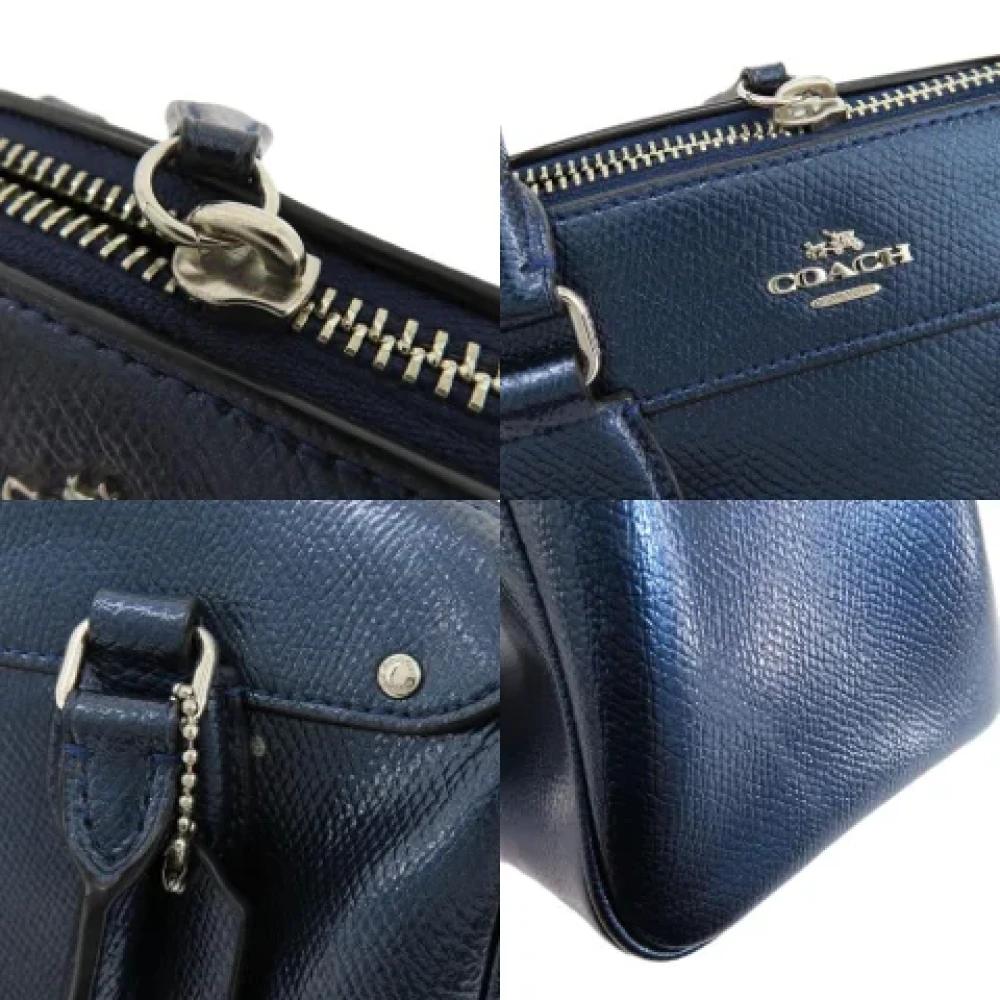 Coach Pre-owned Fabric handbags Blue Dames