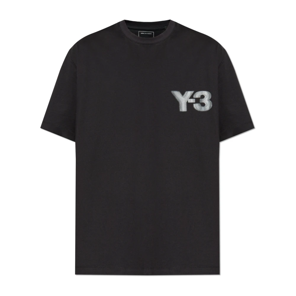 Y-3 T-shirt met bedrukt logo Black Unisex