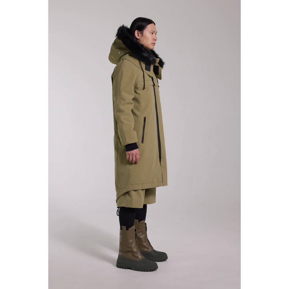 Stutterheim Waterdichte Matte Fishtail Parka Green Heren