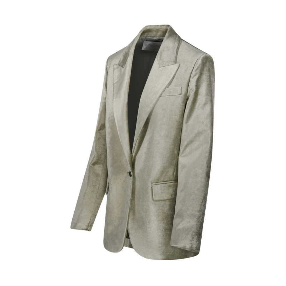 Forte Salvia Stretch Jas Beige Dames