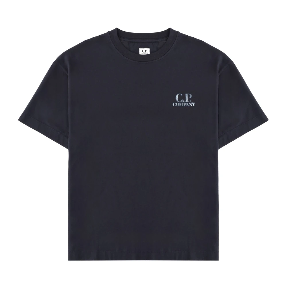 C.p. Company Men's Blue T-Shirts, S, 30/1 Jersey Short Sleeve T-Shirt