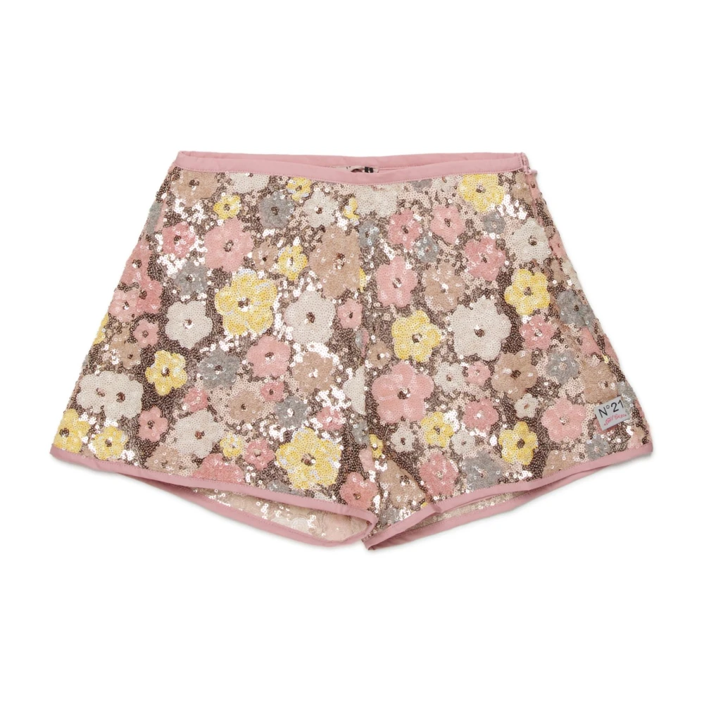 N21 Girls Multicolor Floral Sequin-Embellished Shorts - Shorts - 12 Y - Kids