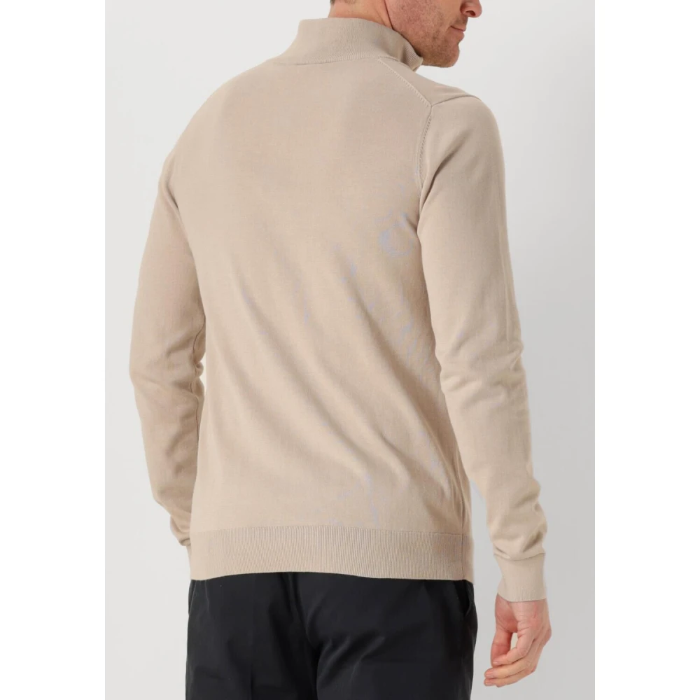 Saint Steve Beige Half Zip Sweater Beige Heren