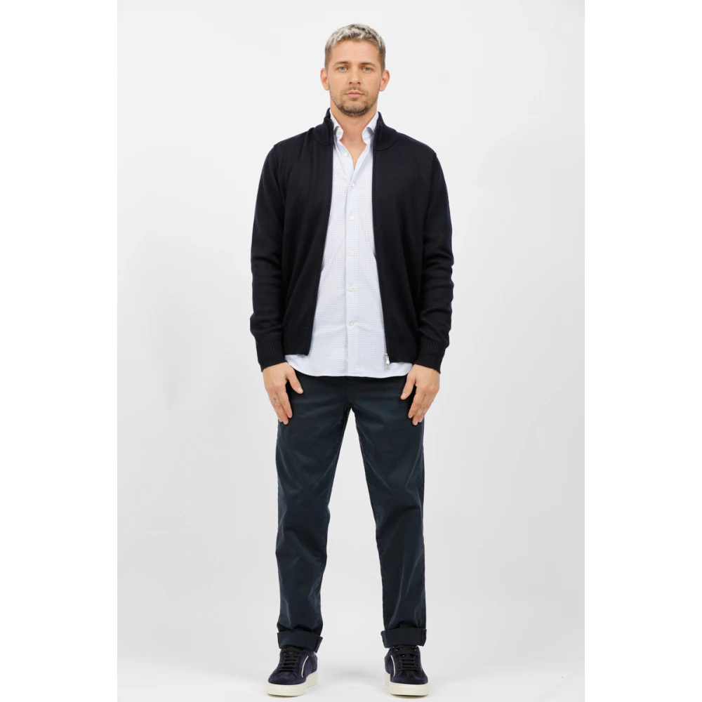 Mason's Wijde broek Blue Heren
