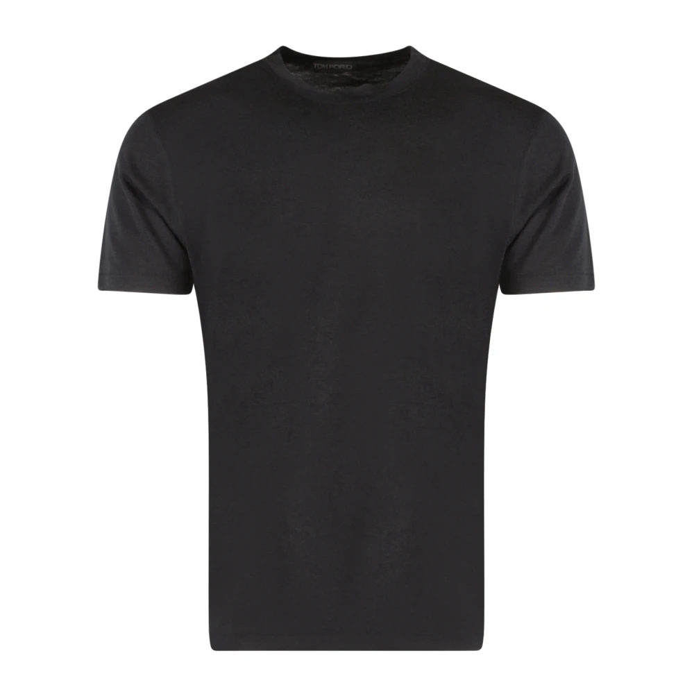 Tom Ford Zwarte Katoenmix T-shirt Ss23 Black Heren
